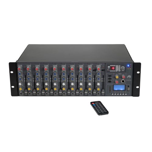 Omnitronic OMNITRONIC RM-1422FXA USB Rack-Power-Mixer