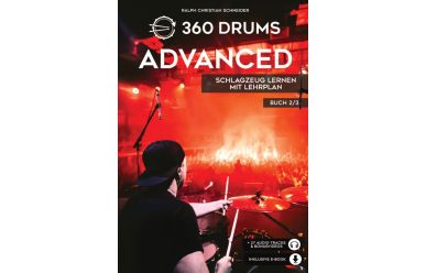 360 Drums Advanced, Schlagzeug Lernen mit Lehrplan 2/3